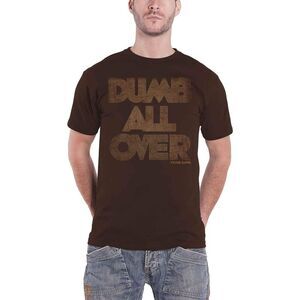 Frank Zappa Unisex Adult Dumb All Over Cotton T-Shirt / Brown